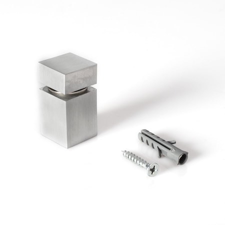 Square Standoff, 3/4 In Sq Sz, Square Shape, Steel Aluminum